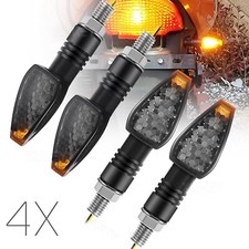 Universal 4PCS Motorcycle Led Turn Signal Indicator Blinker Amber Lights Durable picture