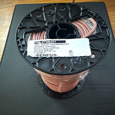 Genesis 18/6 Solid Copper Thermostat Wire 250 ft Brown Spool 47140307 picture