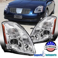 Fits 2004-2006 Maxima Projector Headlights Head Lamps Left+Right 04-06 picture