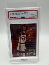1994 Flair Hot Numbers #3 Patrick Ewing PSA 10 GEM MINT POP 4 Rare Knicks picture