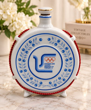 Vintage 1975 Hollóháza Porcelain Budapest Pigeon Olympiad Flask Hungary picture