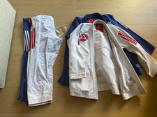 Two (2) x Gracie Barra x Adidas (White & Blue) [Size A3] picture