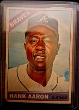 Topps 1966 #500 Hank Aaron Atlanta Braves Baseball card [Base] picture