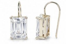 5 Ct Certified White Diamond Solitaire Studs-VVS1-E-F-Great Luster, FREE Studs picture