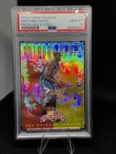 2012 Panini Crusade Anthony Davis RC Red & Gold Prizm /99 PSA 10 Gem Mint 10 picture