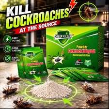 Green Killer Cockroach Killing Powder Bait, Kill Control Method, 5 g 10 pcs picture