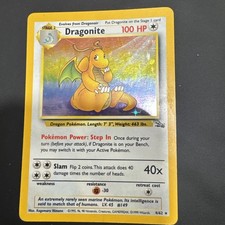 Pokemon TCG Dragonite Fossil Holo Rare 4/62 100 HP Unlimited picture