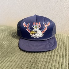Vintage 1988 USA Olympics Drew Pearson Snapback Trucker Golfer Rope 80s Hat NEW picture
