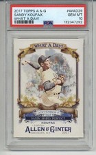 2017 TOPPS ALLEN & GINTER WHAT A DAY SANDY KOUFAX CARD DODGERS PSA 10 LOW POP picture