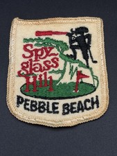 Vintage Spyglass Hill Pebble Beach Golf Course Fabric Clothing PATCH picture