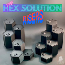 Action Figure Display Stands Hex Solution Bundles – 3D Printed Multi-Tier Risers picture