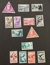 Monaco 1946-1948 VF MNH & LH Sc#198-202, B93, C14-15, CB6, Sc#204-208, (W47) picture