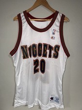 RARE Vintage LAPHONSO ELLIS #20 Denver Nuggets Champion Jersey Size 44 Large picture