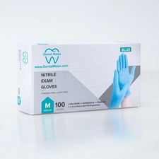 100pcs Disposable Nitrile Gloves 4mil Latex-Free, Powder-Free Medical Grade picture