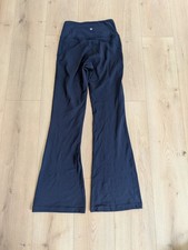 Lululemon Groove Super High-Rise Flared Nulu Pant Size 6 True Navy Excellent 32” picture