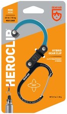 GEAR AID Aluminum Heroclip, Mini 40 lb Max Load - Black & Blue picture