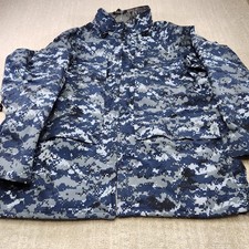 US Navy NWU Type I Gore-Tex Parka Digital Blue Camo XL Regular Valley Apparel picture