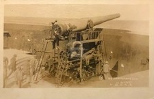 US Army Coast Artillery Disappearing Gun RPPC Photo Postcard COPY picture