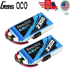 2X Gens Ace 2300mAh 2S 6.6V TX LiFe Battery Pack JR-3P Plug For QX7 transmitter picture