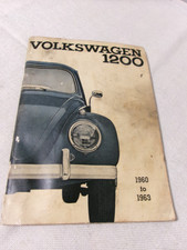 VOLKSWAGEN 1200 BEETLE OWNERS OPERATOR  MANUAL 1960-1963 picture