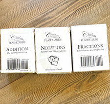 Classical Conversations Math Flashcards: Addition, Notations, Fractions Set picture