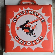 Vintage Baltimore Orioles Seat Cushion RPS Auto Parts Raytex 12x12 New Rare picture