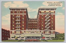Hotel McCurdy Evansville Indiana IN 1940s Postcard picture