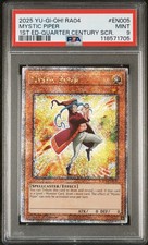 2025 Yu-Gi-Oh Mystic Piper (Quarter Century Secret Rare) RA04-EN005 PSA-9 picture