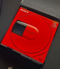VINTAGE SONY Discman D-50 MK II D-5 RED Edition (FULLY FUNCTIONAL MINT - W/CASE) picture