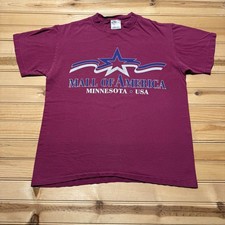 Vintage 90s Mall Of America Minnesota Bloomington Promo T-Shirt USA Made Medium picture