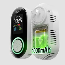 MOES Plug-in Carbon Monoxide Detector LED CO Temp Humidity Alarm Battery Backup picture