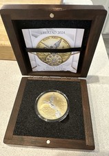 2024 Mexico Libertad 24k Gold & White Rhodium edition 1oz Silver Coin picture