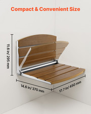 Foldable Shower Seat Wall Mounted, 400LBS Loading picture