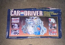 Vintage Revell Car and Driver Operating visible turbo engine 1985 USA open box picture