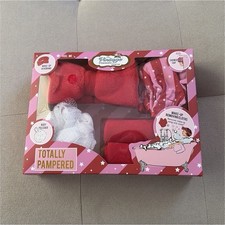 Vintage Cosmetic Company Totally Pampered Bath Set Pink Stars Headband Cap picture