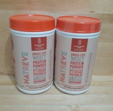 2 NATREVE New Zealand 100% Grass-Fed Whey Protein Pwdr PEANUT BUTTER PARFAIT 24z picture