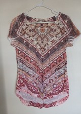 Unity World Wear Woman Embellished Tunic Top Size M picture