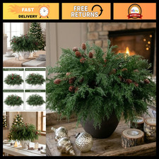 Faux Cedar Stems - Artificial Norfolk Pine Branches for Holiday Decor & Christma picture