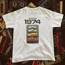 1974 Old Volvo Four Classic Cars Graphic Retro Car Lover Casual T-Shirt picture