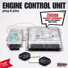 🐔 DME ECM ECU + EWS 3 + 2 NEW UNCUT KEYS 2.5L M54 AT BMW E46 325i 04 7543158.. picture