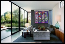 JIANG TieFENG Original Signed Serigraph on Canvas 4 PIECE SUITE art painting oil picture
