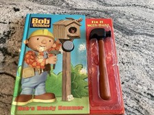 FIX IT WITH BOB: BOB'S HANDY HAMMER BOB THE BUILDER book By Golden Books RARE picture