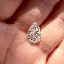 5.55 Ct Pear Cut Lab Grown CVD Diamond Natural D color VVS1 Certified Gemstone picture