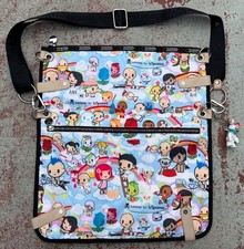 LESPORTSAC X TOKIDOKI PARADISO CAMPEGGIO MESSENGER TOTE SHOULDER BAG PURSE VTG picture