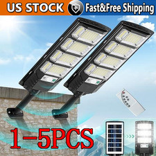 1-5PCS 12000LM Solar Street Lights Outdoor with Motion Sensor, Remote Control picture