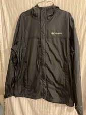 COLUMBIA SZ.L.WATERTIGHT II OMNI TECH RAIN JACKET HOODED FULL ZIP  picture