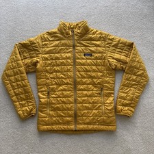 Patagonia Nano Puff Jacket Men's Medium Yellow Full Zip Puffer Outdoor 84212 picture