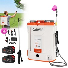 3.2/5.3 Gallon Battery Powered Backpack Sprayer w/ 21V Battery Telescopic Wand picture