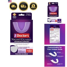 The Doctor’s NightGuard Mouth Guard for Grinding Teeth at Night, Includes Sto... picture