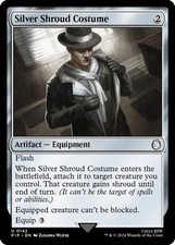 Silver Shroud Costume 142 PIP Universes Beyond: Fallout Magic MTG NM picture